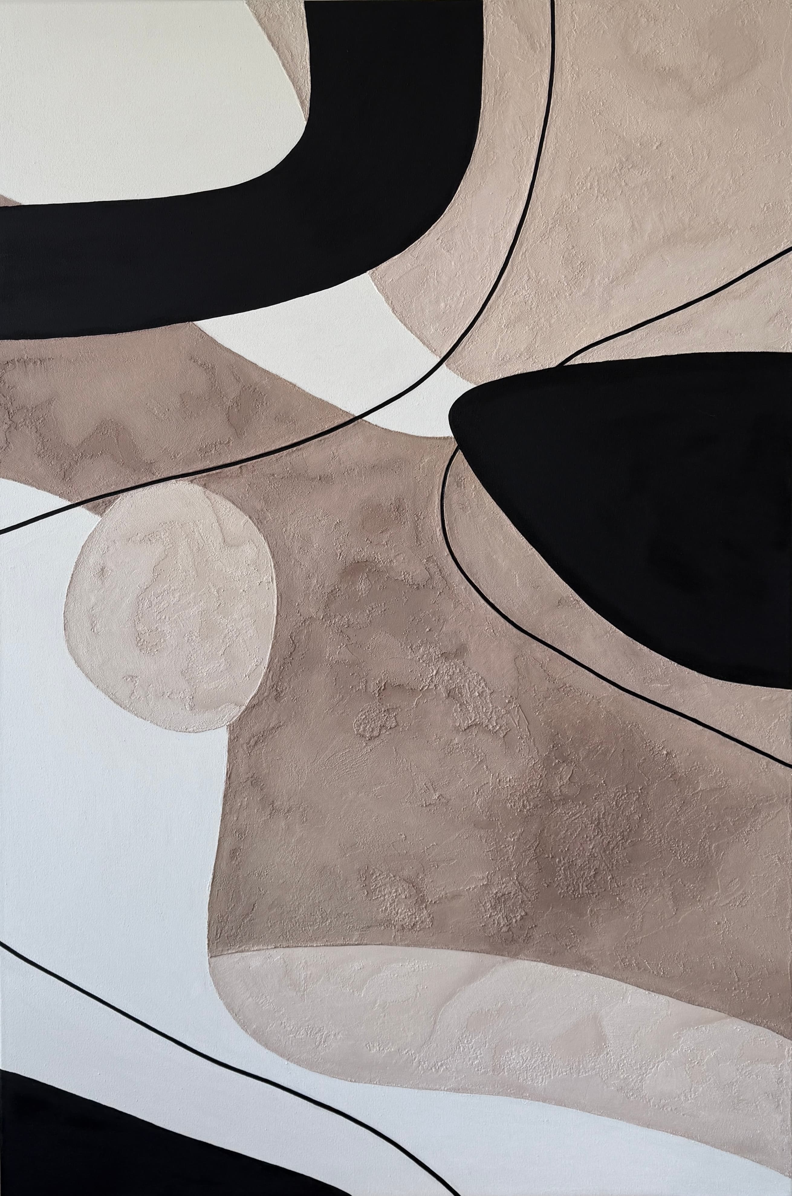 Floating Forms, painting by Mariam Muravei-Olkhovaia