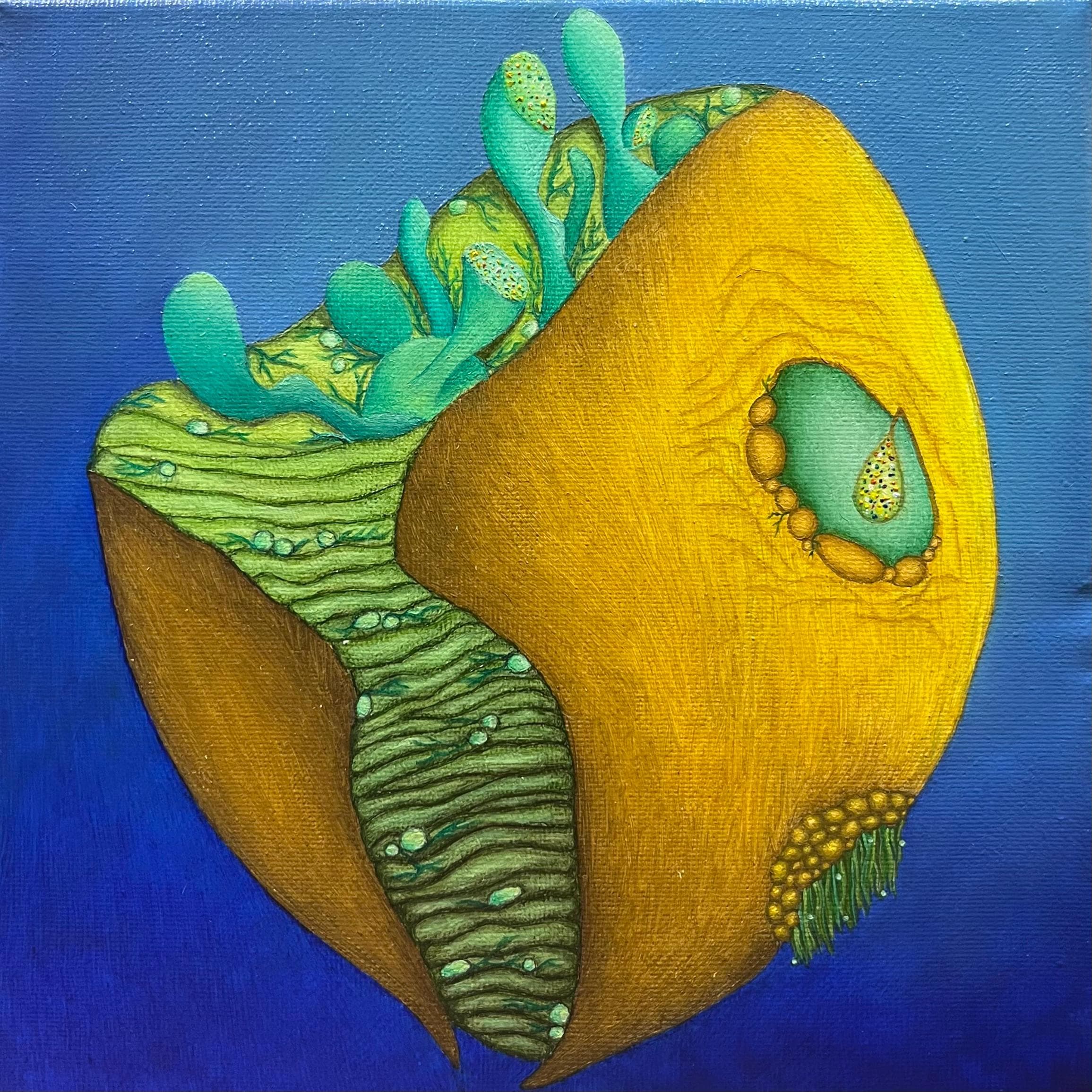 The Hiden Habitat, painting by Mariam Muravei-Olkhovaia