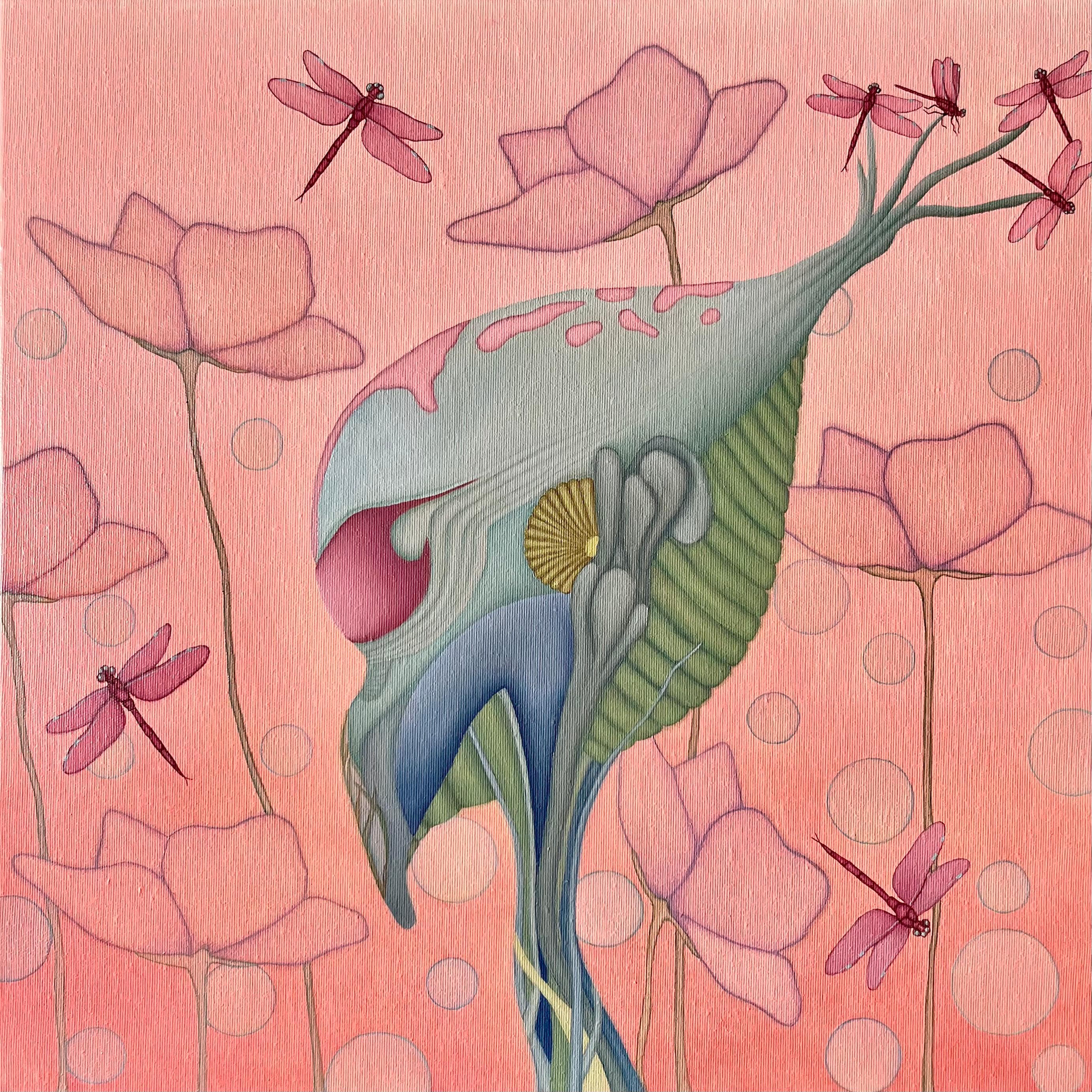 Where Dragonflies Gather, painting by Mariam Muravei-Olkhovaia